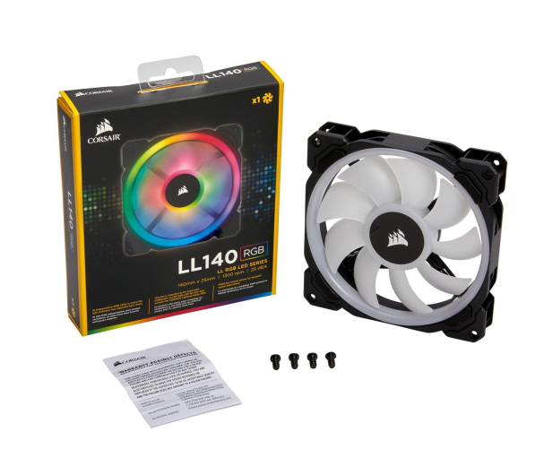 Corsair LL140 RGB LED Static Pressure PWM 140 mm - 398975 - zdjęcie 4